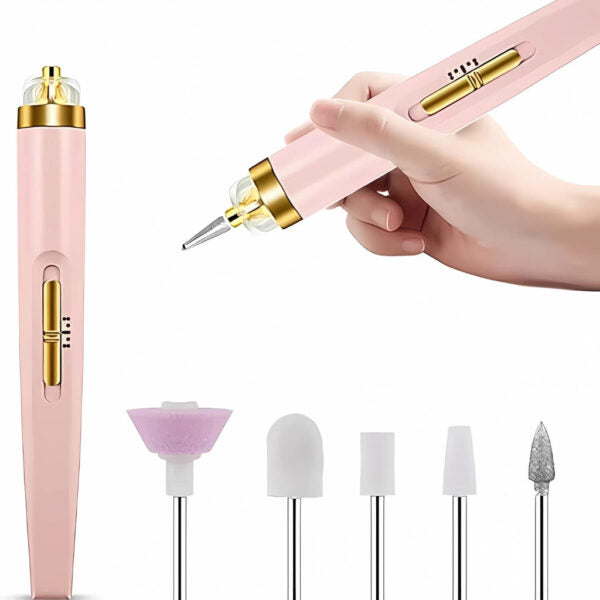 Portable Electric Nail Drill Set – Rechargeable Manicure & Pedicure Kit