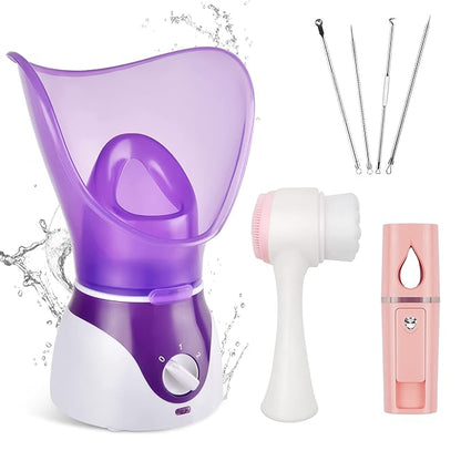 Nano Ionic Facial Steamer – Warm Mist Humidifier for Deep Pore Opening