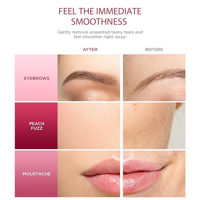 Dermaplaning Face Razor for Women – 6 Pack Facial Exfoliating Tool