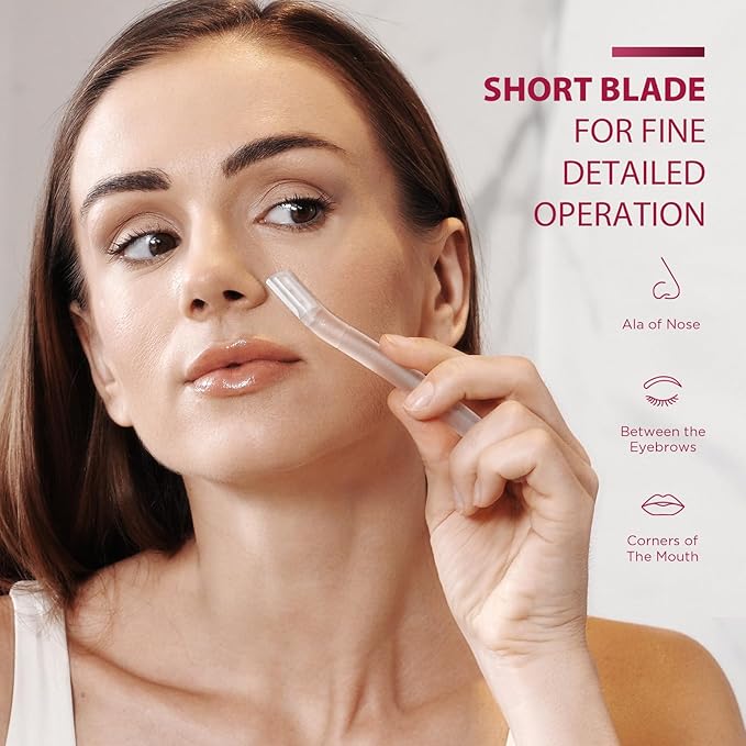 Dermaplaning Face Razor for Women – 6 Pack Facial Exfoliating Tool