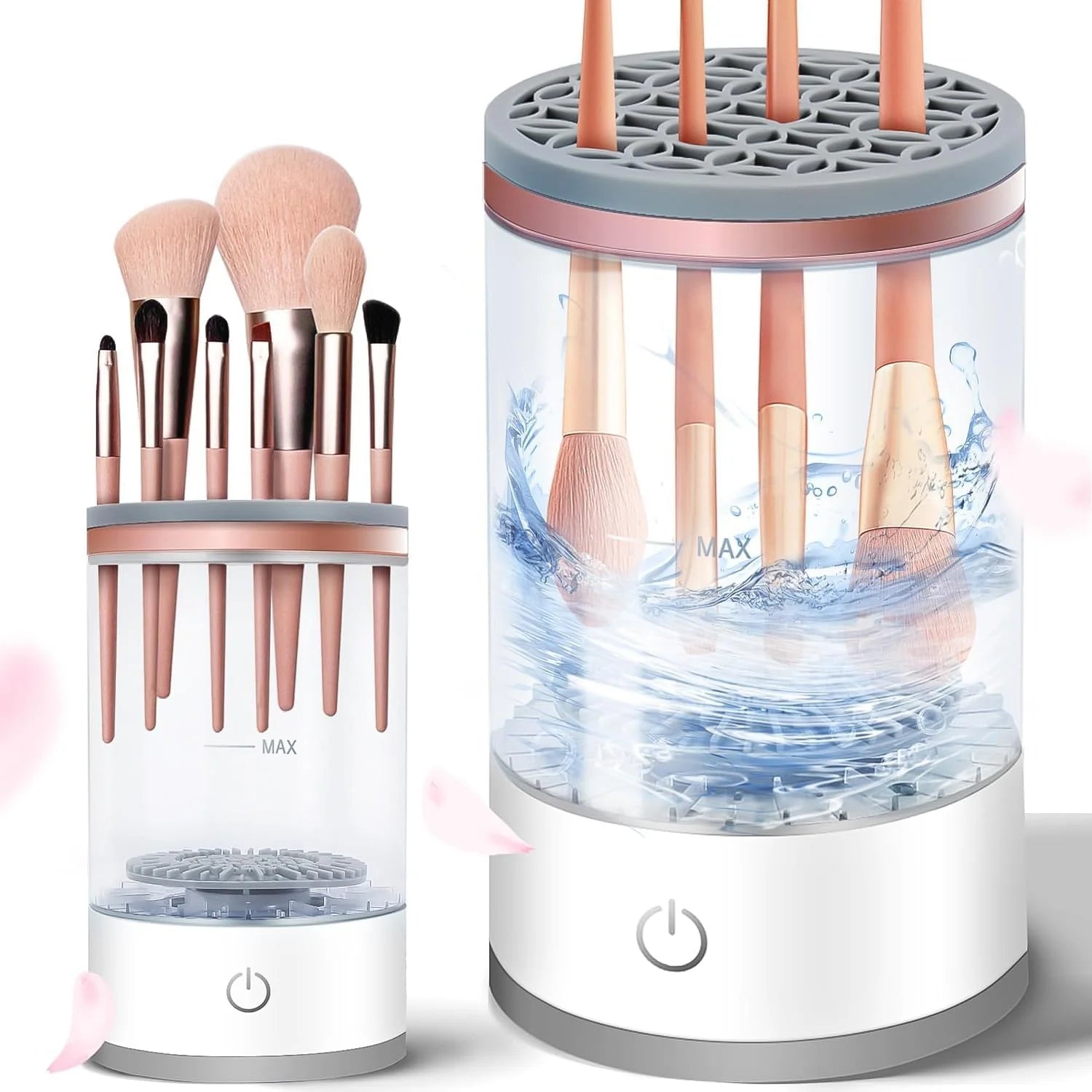 Electric Makeup Brush Cleaner Spinner – 3-in-1 Automatic Washing & Drying